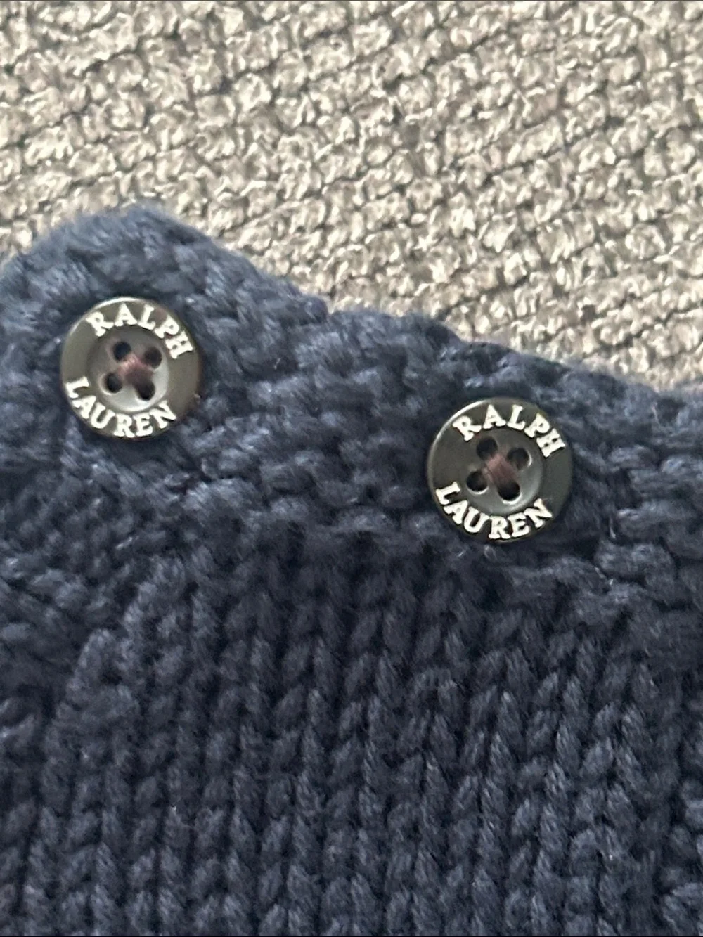 Ralph Lauren Navy Knit Flag Sweater for Kids 50%OFF SEND OFFERS
